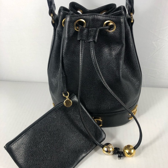 ❤️TRIPPLE CC ❤️coco Chanel small caviar bucket - Picture 2 of 8